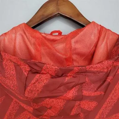 Arsenal 2021/22 Red Geometric Windbreaker
