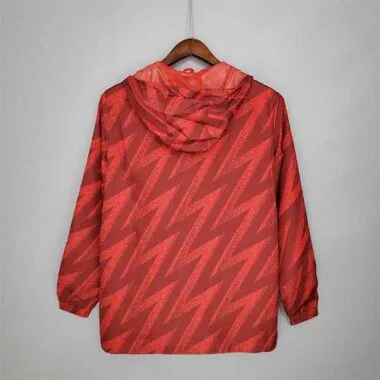 Arsenal 2021/22 Red Geometric Windbreaker