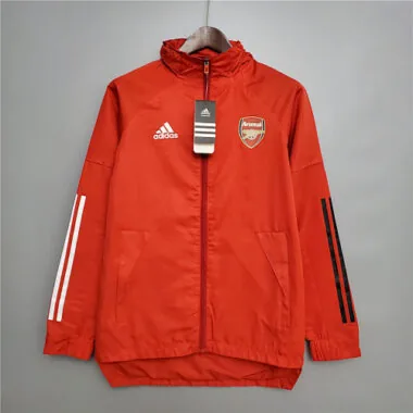 Arsenal 2020/21 Red White Stripe Windbreaker