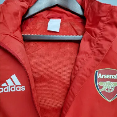 Arsenal 2020/21 Red White Stripe Windbreaker
