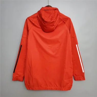 Arsenal 2020/21 Red White Stripe Windbreaker