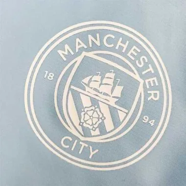 Manchester City 2021/22 Light Blue White Windbreaker