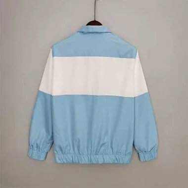 Manchester City 2021/22 Light Blue White Windbreaker
