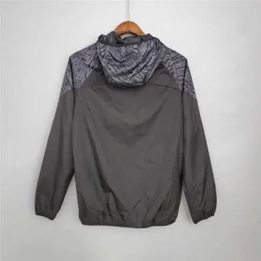 Manchester City 2021/22 Black Grey Windbreaker