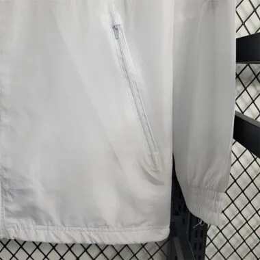 Manchester United White Red Windbreaker