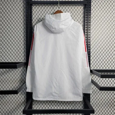 Manchester United White Red Windbreaker
