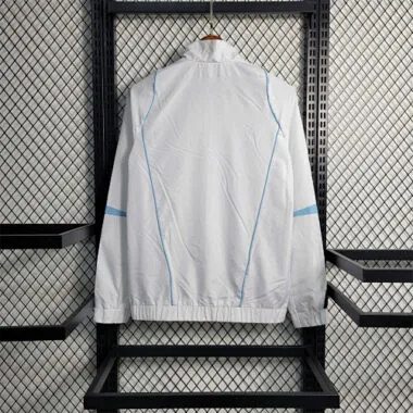 Manchester United 2023/24 White Light Blue Windbreaker