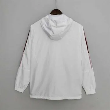 Manchester United 2022/23 White Red Windbreaker