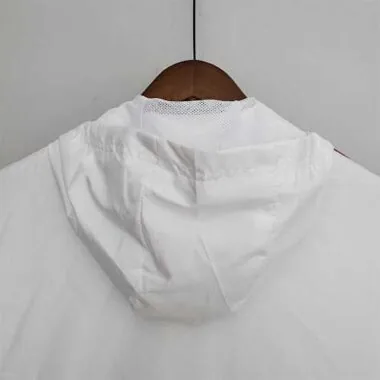 Manchester United 2022/23 White Red Windbreaker