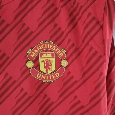 Manchester United 2022 Red White Trim Windbreaker