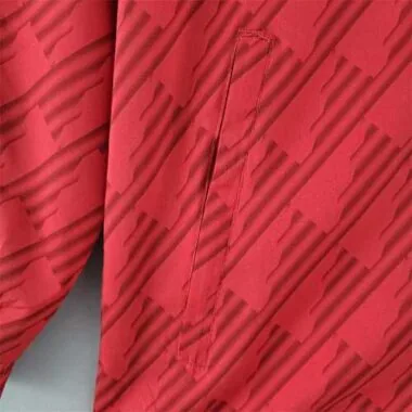 Manchester United 2022 Red White Trim Windbreaker