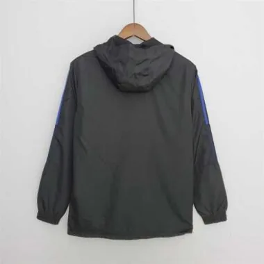 Manchester United 2022/23 Black Blue Windbreaker