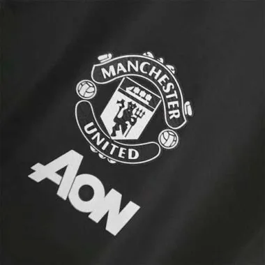 Manchester United 2021/22 Black Red Trim Windbreaker