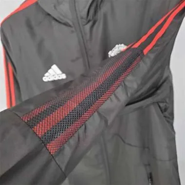 Manchester United 2021/22 Black Red Trim Windbreaker