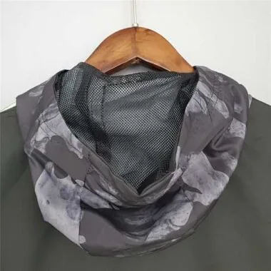 Manchester United 2021/22 Black Grey Camouflage Windbreaker