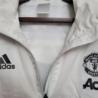 Manchester United 2020/21 White Black Windbreaker
