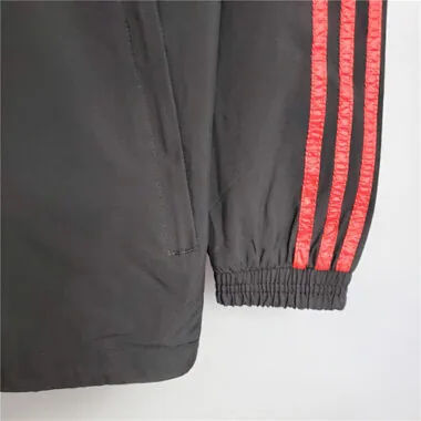 Manchester United 2020/21 Black White Windbreaker