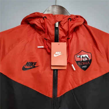 Roma 2020/21 Black Red Windbreaker