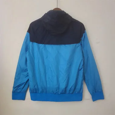 Napoli 2022/23 Blue Black Hooded Windbreaker