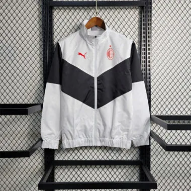 AC Milan 2023/24 White Black Windbreaker