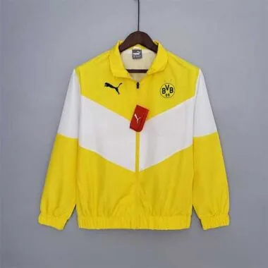 Dortmund 2021/22 Yellow White Windbreaker