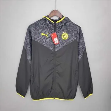 Dortmund 2021/22 Black Grey Windbreaker