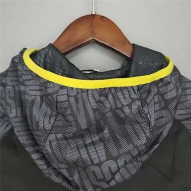 Dortmund 2021/22 Black Grey Windbreaker