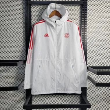 Bayern Munich White Windbreaker