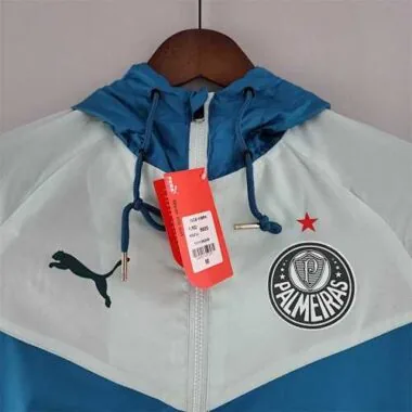 Palmeiras 2022 Blue White Windbreaker