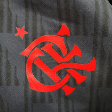 Flamengo Black Red Geometric Windbreaker