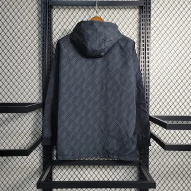 Flamengo Black Red Geometric Windbreaker