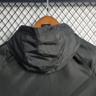 Flamengo Black Red Hooded Windbreaker