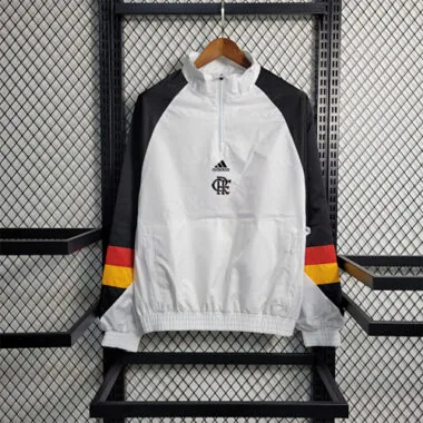 Flamengo 2023/24 Blue White Red Green Hooded Windbreaker