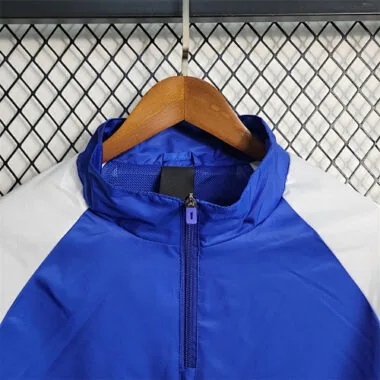 Flamengo 2023/24 Blue White Red Green Hooded Windbreaker