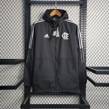 Flamengo 2022/23 Black White Windbreaker