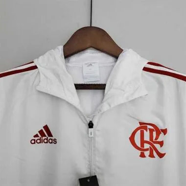 Flamengo 2022/23 White Red Windbreaker