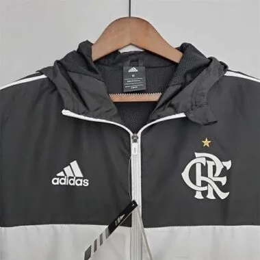 Flamengo 2022/23 Black White Blue Windbreaker