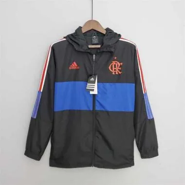 Flamengo 2022/23 Black Blue Windbreaker