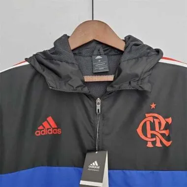 Flamengo 2022/23 Black Blue Windbreaker