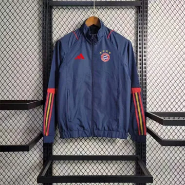 Bayern Munich Navy Red Windbreaker
