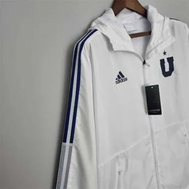 Universidad de Chile 2022/23 White Navy Hooded Windbreaker