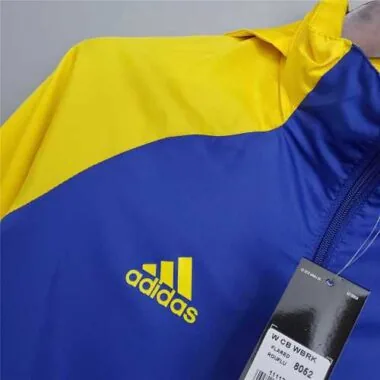Boca Juniors 2020/21 Blue Yellow Hooded Windbreaker
