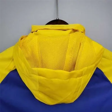 Boca Juniors 2020/21 Blue Yellow Hooded Windbreaker
