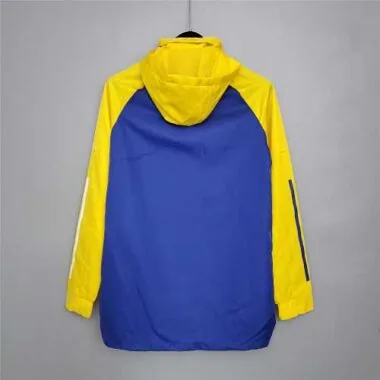 Boca Juniors 2020/21 Blue Yellow Hooded Windbreaker
