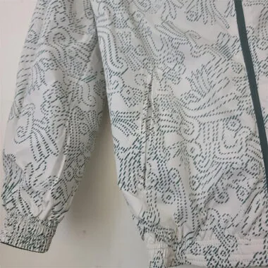 Mexico 2022 Reversible Grey Green Pattern Windbreaker