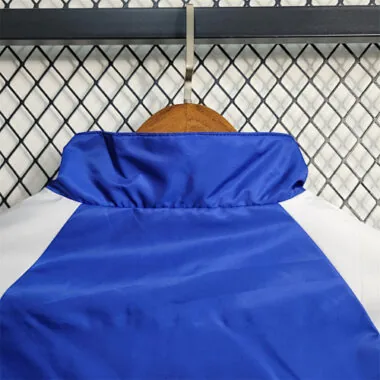 Italy 2023/24 Blue Tricolor Hooded Windbreaker