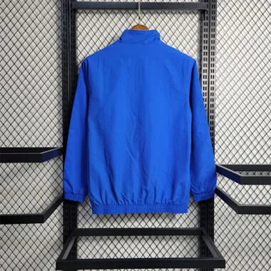 Italy 2023 Reversible Blue White Pattern Windbreaker