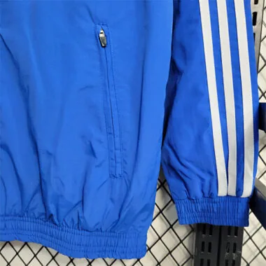 Italy 2023 Reversible Blue White Pattern Windbreaker