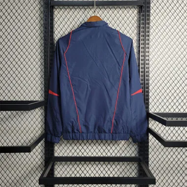 Spain Navy Red Hooded Windbreaker