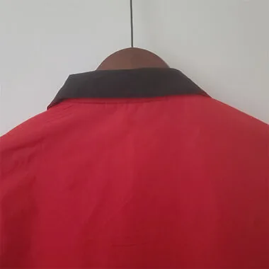 Belgium 2022 Reversible Black Red Hooded Windbreaker